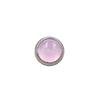 Brincos de opala com disco chanfrado em liga de titânio G23 Astmf-136 Titanium New Opal Rosca interna Língua Prego