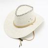 Sombrero Vaquero Occidental de Verano para Hombre, Viajes al Aire Libre, Montañismo, Pesca, Protección Solar, Sombrero de Paja con Ala Ancha Sombrilla Venta al por Mayor