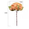 Flores de hortensia artificiales retro de otoño más vendidas transfronterizas, flores de seda de un solo tallo para bodas, hoteles y decoración del hogar, y para crear arreglos florales