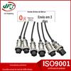 M12 M16 quatro núcleos de alimentação Adaptador de cabeça de aviação macho e fêmea docking GX20 impermeável Aviation plug cable 2p