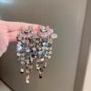 Lujo Ligero Sentido de Alta Gama Exagerados Lentejuelas Metálicas Borla Pendientes Diseño para Mujer Moda Elegante Celebridad Novia Pendientes de Boda