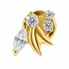 Brincos de liga de titânio G23 para mulheres, moda europeia e americana, piercing corporal marquise, piercings labiais e de língua F136, em estoque para atacado