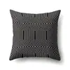 Funda de Almohada de Poliéster Gris Nórdico Vintage ins Lujo Ligero Decoración de Coche Hogar Estampada Funda de Almohada Lumbar QTH13