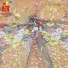 Nuevo Vestido de Escenario Bordado Celebridad de Internet Tela Bordada Punto Línea Multicolor Bordado Plano Tela de Bordado
