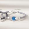Pulsera Original de Pareja de Ballenas Plata Esterlina Par de Pulseras de Mariposa Diseño de Nicho Pulsera de Esmalte Regalo de Tanabata