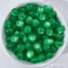 Contas Redondas de 8-12mm Contas de Resina Olho de Gato Sintético Furo Reto Pulseira de Miçangas Feita à Mão DIY Colar Corrente de Celular Contas Soltas