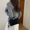 Bolso cruzado de ante francés para mujer 2026 Otoño/Invierno Nueva moda Casual Bolso de hombro único tipo almohada Bolso de nicho para ir al trabajo