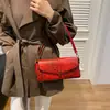 Bolso texturizado transfronterizo Nuevo bolso para mujer Otoño e Invierno 2024 Bolso de hombro vintage de leopardo Bolso de hombro personalizado de lagarto