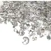 Venta al por mayor del fabricante Paquete de 20 piezas 30 piezas 50 piezas de aleación Colgantes Color Plata Antigua Plata de Tíbet Accesorios para el Cabello Pulsera Collar Accesorios para Manualidades
