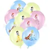 Nuevo País de las Maravillas de Cumpleaños Infantil de Dibujos Animados Rosa Elsa Fiesta de Seis Princesas Platos de Papel Mantel Suministros de Decoración