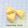 Conjunto de Faca, Garfo e Prato de Queijo Simulados, Enfeites DIY para Cena em Miniatura, Chaveiros, Brinquedos de Comida, Acessórios para Joias de Resina