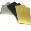 2026 Nuevo Modelo Tarjeta de Metal Cepillado Oro Plata con Comunicación de Campo Cercano Chip Ntag215 de Alta Calidad Tarjeta Inteligente IC