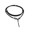 Cordão para Pingente de Ágata Cinza, Fio para Pingente, Cordão para Pingente com Corda, Joias de Jade, Estilo Grosso para Homens, Ajustável