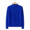 Suéter de Forro Polar para Hombre Otoño 2026, Suéter Básico de Cuello Redondo para Hombre de Mediana Edad, Suéter de Invierno, Prendas de Punto Casual de Negocios, Color Sólido