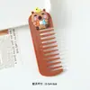 Bonito peine de cojín de aire de colores macarrón, mini peine de masaje portátil, suave y adorable, con espejo integrado, adecuado para niñas