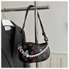 2026 Verano Nuevo Mini Bolso Silla de Montar Bolso Luna Pequeño Bolso de Mano Bolso Cruzado Moda Femenina Bolso Pequeño Exportación Transfronteriza