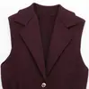 Comercio exterior nuevo diseño chaleco chaleco temperamento suelto cintura delgada sin mangas traje chaleco cárdigan top