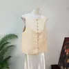 Chaleco de jacquard fresco y sencillo estilo chino nuevo Zhi Li, versátil y rejuvenecedor, nuevo modelo de mujer principios de otoño 2026
