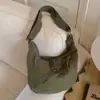 Bolsa Transversal Casual Nova 2026, Bolsa Simples de Lona Formato Dumpling, Grande Capacidade, Toque de Luxo, Bolsa de Ombro Versátil para Mulheres