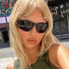 Novos Óculos de Sol Protetores Y2K, Óculos de Sol Estilo Tech de Influenciador Transfronteiriço, Óculos para Ciclismo ao Ar Livre, Óculos de Sol Femininos