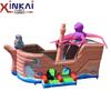 Castillo de Dibujos Animados Inflable de Fábrica Paraíso para Niños Barco Pirata Inflable Equipo de Diversión Puesto Cuadrado Castillo Barco Pirata