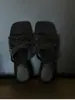 Sandalias Sexy de Malla con Punta Cuadrada sin Cierre para Mujer, Nuevo Color Albaricoque Moda con Pedrería Huecas Verano Estilo Francés Pantuflas
