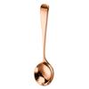 Cuchara de acero inoxidable 304 cuchara redonda chapada en oro cuchara neta cuchara roja cuchara para sopa cuchara de postre cuchara para nido de pájaro LOGO láser