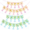 Felizcumpleaños Fiesta de Cumpleaños Corona Tira de Letras Banner Tira para Colgar Decoración de Interior Banner