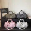 Bolsa Tote Simples de Grande Capacidade Transfronteiriça para Mulheres Nova Coleção Primavera 2026 Cor Sólida Leve para Viagem Casual Ombro Transversal