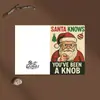 Juego de tarjetas de felicitación navideñas de Amazon, fútbol, Santa Claus de dibujos animados estilo australiano, tarjeta plegable con bendición festiva