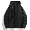 Chaqueta de senderismo transpirable de ajuste holgado, color liso, de una sola capa, para hombres jóvenes, para deportes y ocio al aire libre, Primavera y Otoño 2026