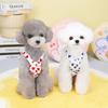 Colete de Roupa para Pet Estilo Princesa para Cachorros Pequenos, Vestido Teddy Primavera e Verão, Roupa para Cachorro Bichon Frise Coração de Amor