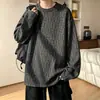 Sudadera redonda de moda estilo americano para hombre, nueva colección primavera/otoño, corte holgado, efecto adelgazante, prenda básica casual de manga larga, estilo Harajuku
