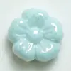 Uv alta qualidade transparente cor sólida creme flor contas furo reto com furo corrente para celular chaveiro material acessórios de joia