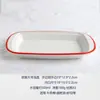Platos largos, tazones, platos y platos de imitación de porcelana y estilo esmaltado de melamina para comida callejera, hot pot, brochetas, hot pot picante y barbacoa, logo personalizado