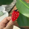 Novo Acessório de Cabelo Ponto de Broca Doce Cor de Chocolate Morango Ácido Acético Ponto de Broca Cabelo Quebrado Clipe de Pato Coração Primavera Verão