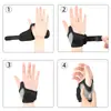 Nuevo Soporte para Pulgar Placa de Aluminio Moldeable Vaina de Soporte Vaina Tendinosa Mano Velcro Correa de Presión Manga para Dedo