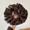 Scrunchie Coreano Dulce y Fresco con Estampado de Leopardo Resistente de Alta Calidad para Cola de Caballo Francesa