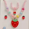 Collar Pulsera Clip para Oreja Anillo Luminoso para Niños Set de Joyería de Princesa para Niña Adornos Juguetes Regalos de Cumpleaños