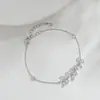 Pulseira de mão elegante banhada a ouro real com zircônia microincrustada, joia de mão feminina, pulseira de laço de alta qualidade, joia de mão simples e versátil para estudantes