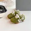 Zapatillas deportivas para niños, nueva colección primavera/otoño 2026, parte superior de piel transpirable, estilo unisex, con correas de velcro, zapatillas casuales