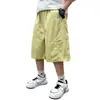 2026 Amazon Pantalones Cortos Transpirables de Verano con Bolsillos Versátiles Elegantes Ropa de Trabajo Pantalones por Encima de la Rodilla para Niños Frescos y Modernos en Stock