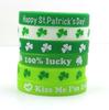 Carnaval de comercio exterior pulsera de silicona pulsera verde pulsera pulsera de muñeca regalo pulsera de trébol fabricantes al por mayor