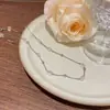 Joyería Transfronteriza Europea y Americana Moda y Exquisito Colgante Nicho Cadena Clavicular No Descolorante Oro de 18K Acero Titanio Accesorios de Collar para Mujer