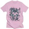 Camiseta de Banda de Metal Deftes Calavera Negra Ccert para Hombre Cuello Redondo