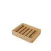 Bandeja Creativa de Madera de Bambú para Jabón Caja de Jabón Jabón Hecho a Mano Estante de Madera Baño Desagüe del Baño Estante para Jabón Mayoreo