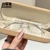 22208 Nuevo Armazón de Gafas Ovalado Retro de Alta Inteligencia, Moderno y Genial, Irradia un Aura de Diosa, Directamente de Fábrica