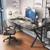 Escritorio de Computadora, Escritorio para Juegos en Casa de Escritorio, Mesa Sencilla, Escritorio de Oficina, Habitación de Juegos en el Dormitorio, Escritorio para Estudiantes, Mesa Larga de Estudio