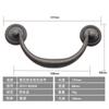 En Stock Tirador de Aleación de Zinc Transfronterizo con Doble Agujero para Herrajes de Muebles, Puerta de Cajón y Gabinete, Tirador de Puerta de Gabinete Antiguo Estilo Americano