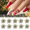 Série de Natal Floco de Neve Liga Joias para Nail Art Acessórios DIY Feitos à Mão Joias de Natal Douradas Prateadas